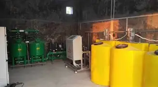 Close-up of an automated nutrient delivery system