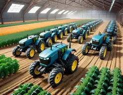 Autonomous Tractor at Work