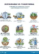 A farm with sustainable farming practices