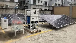 Solar-powered desalination plant