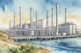 Farmers with solar-powered desalination plant